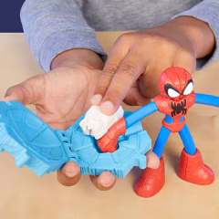 Play-Doh Marvel Spider Man Fırlatma ve Dilimle Savaşı Oyun Hamuru Seti-  F9827