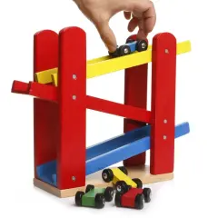 AHŞAP YARIŞ ARABALI OYUN RAMPASI ONY-382
