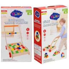 KUTUDA AHŞAP EĞİTİCİ BLOKLU ARABA ONY-373