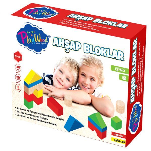 KUTUDA 29 PARÇA AHŞAP BLOKLAR ONY-356