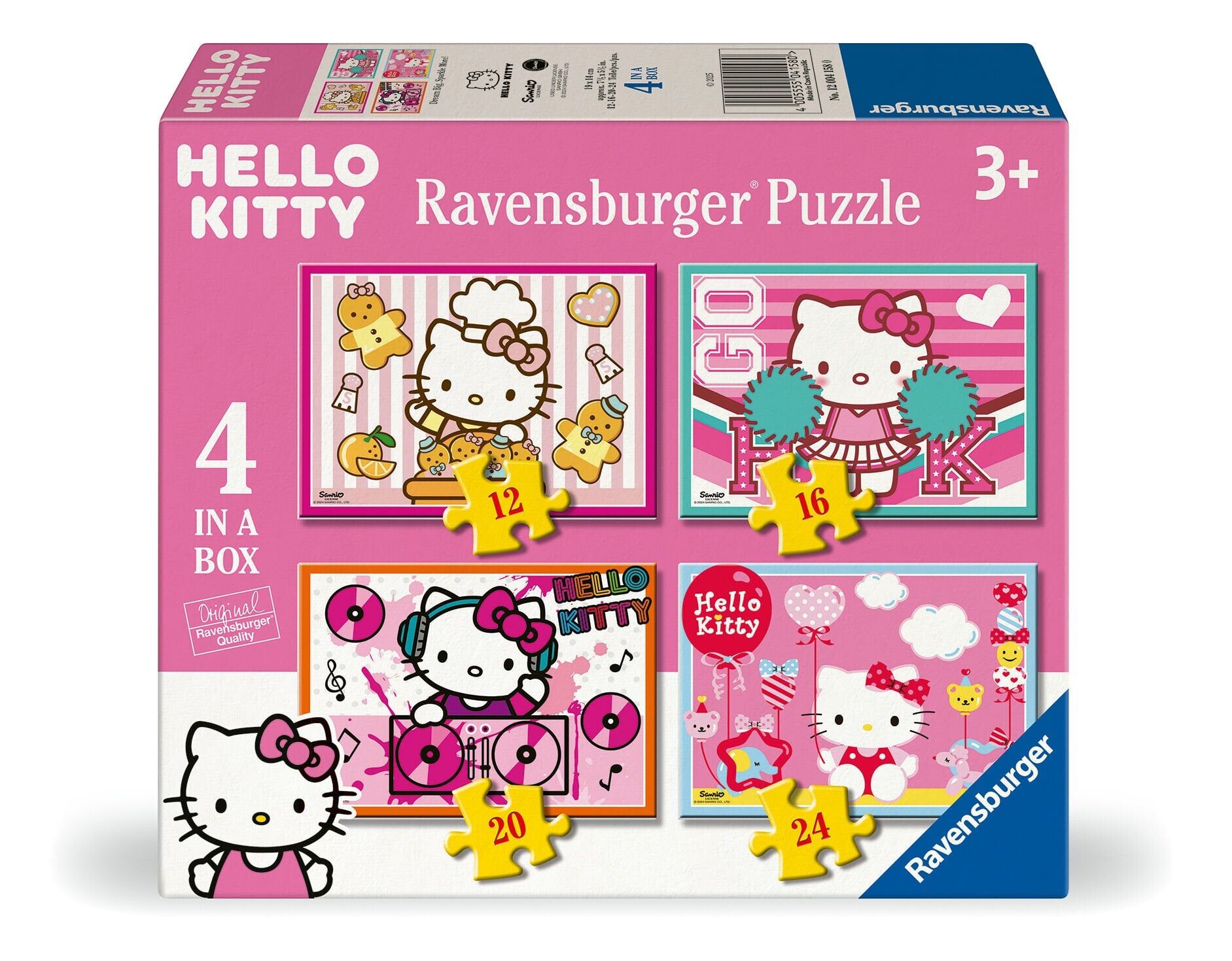4 Puzzle Tek Kutuda Hello Kitty 12/16/20/24 (120041580)