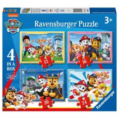 4 Puzzle Tek Kutuda Paw Patrol 12/16/20/24 (030651)