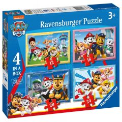 4 Puzzle Tek Kutuda Paw Patrol 12/16/20/24 (030651)