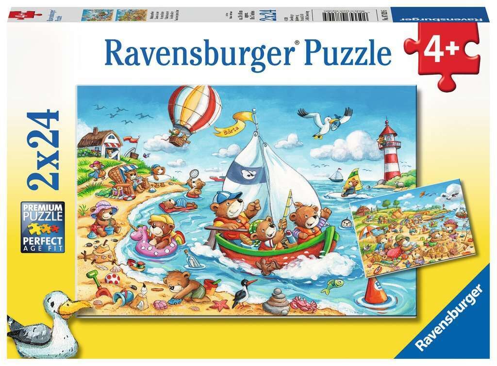 Ravensburger 2x24 Parçalı Puzzle Seaside Holiday-782950 (078295)