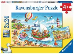 Ravensburger 2x24 Parçalı Puzzle Seaside Holiday-782950 (078295)