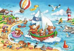 Ravensburger 2x24 Parçalı Puzzle Seaside Holiday-782950 (078295)