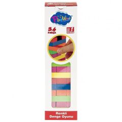 KUTUDA RENKLİ AHŞAP DENGE OYUNU ONY-310