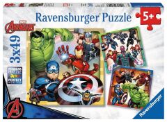 Ravensburger 3x49 Parçalı Puzzle Avengers-080403 (080403)