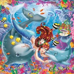 Ravensburger 3x49 Parçalı Puzzle Walt Disney Deniz Kızı-080632 (080632)