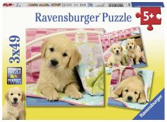 Ravensburger 3x49 Parçalı Puzzle Puppies-080656 (080656)