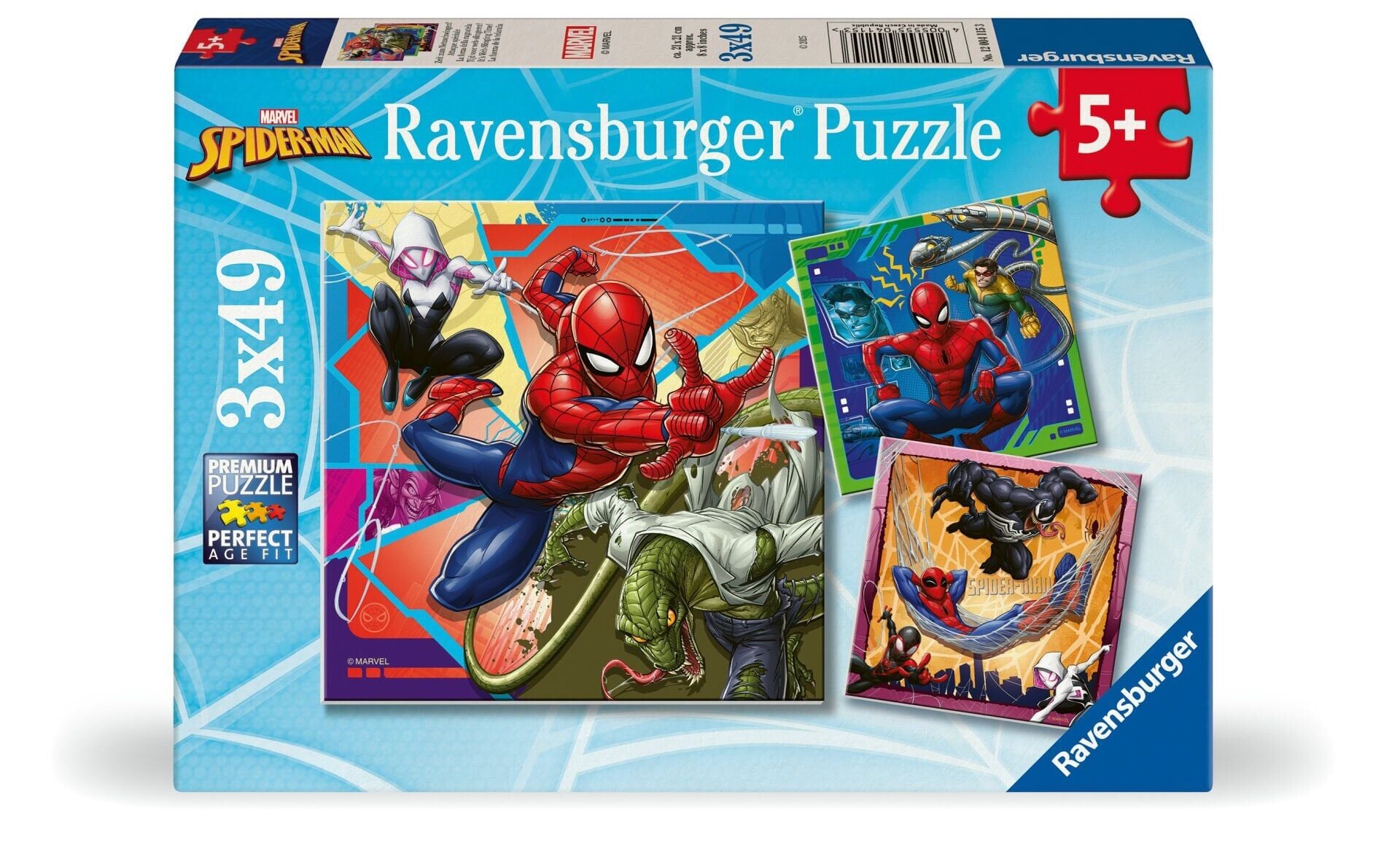3x49 Parça Puzzle Marvel Spider Man (120041153)