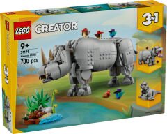 31171 LEGO® Creator Vahşi Hayvanlar: Muhteşem Gergedan ile Kuşlar