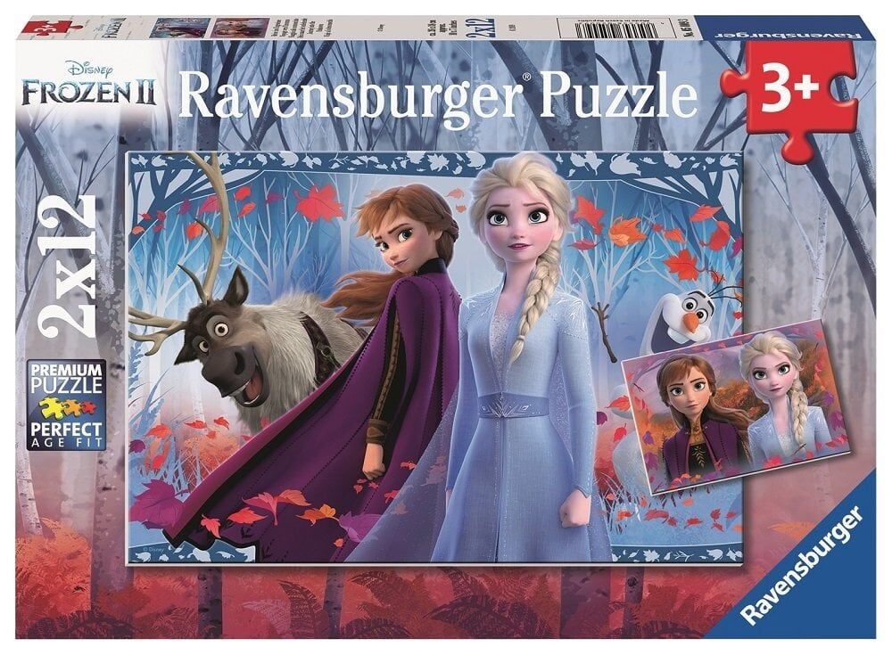 Ravensburger 2x12 Parçalı Walt Disney Frozen 2 Puzzle-50093 (050093)
