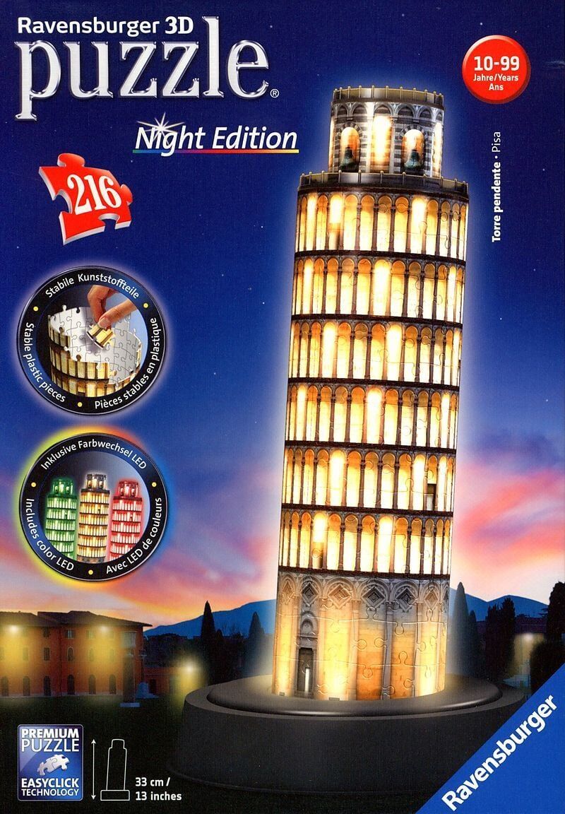 3D Puzzle Pisa Night (125159)