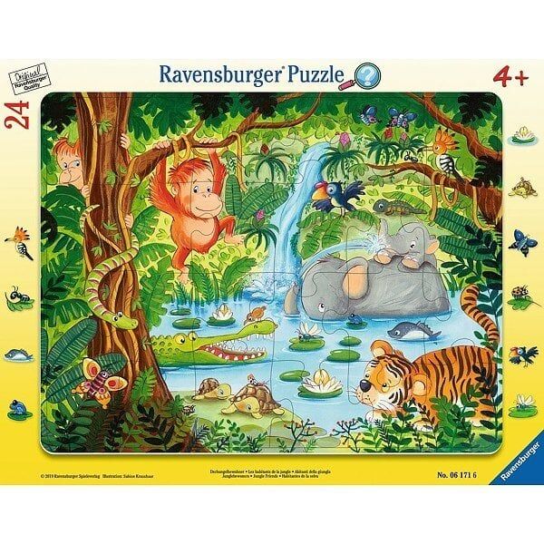 Ravensburger 24 Parçalı Çerçeveli Puzzle Jungle (061716)