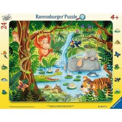 Ravensburger 24 Parçalı Çerçeveli Puzzle Jungle (061716)