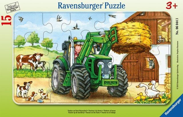 Ravensburger 15 Parçalı Puzzle Tractor on Farm (060443)
