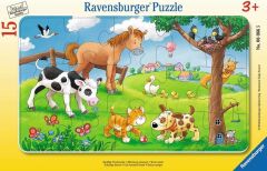 Ravensburger 15 Parçalı Puzzle Cuddly Friends (060665)