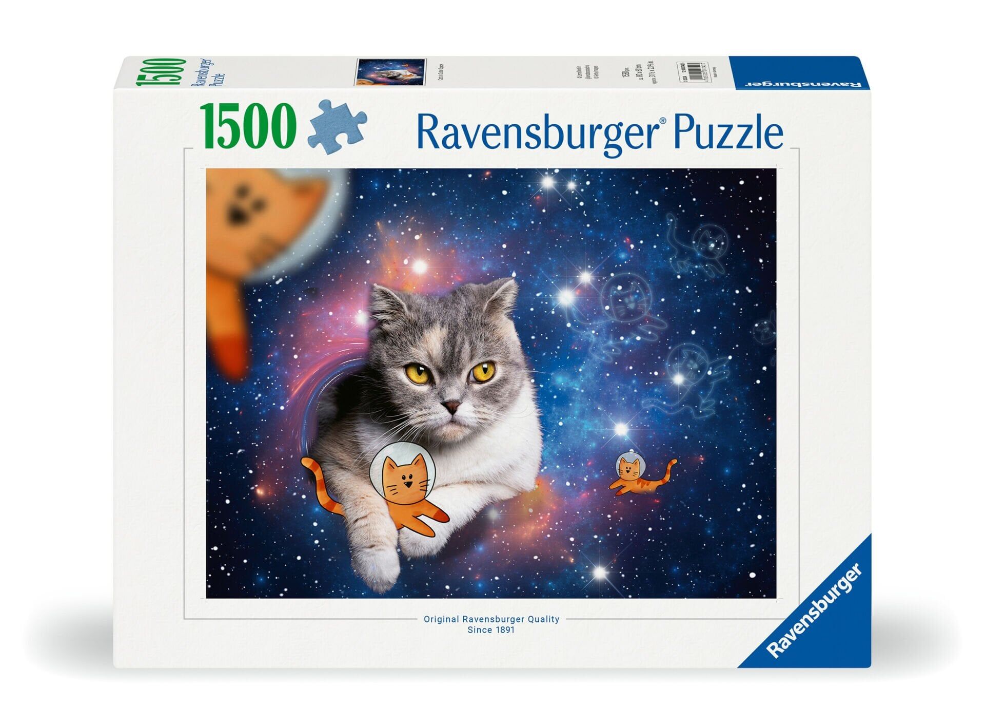 1500 Parça Puzzle Uzayda Kediler (120007425)