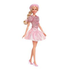 Barbie The Movie Pembe Bereli Barbie Bebek JBJ53