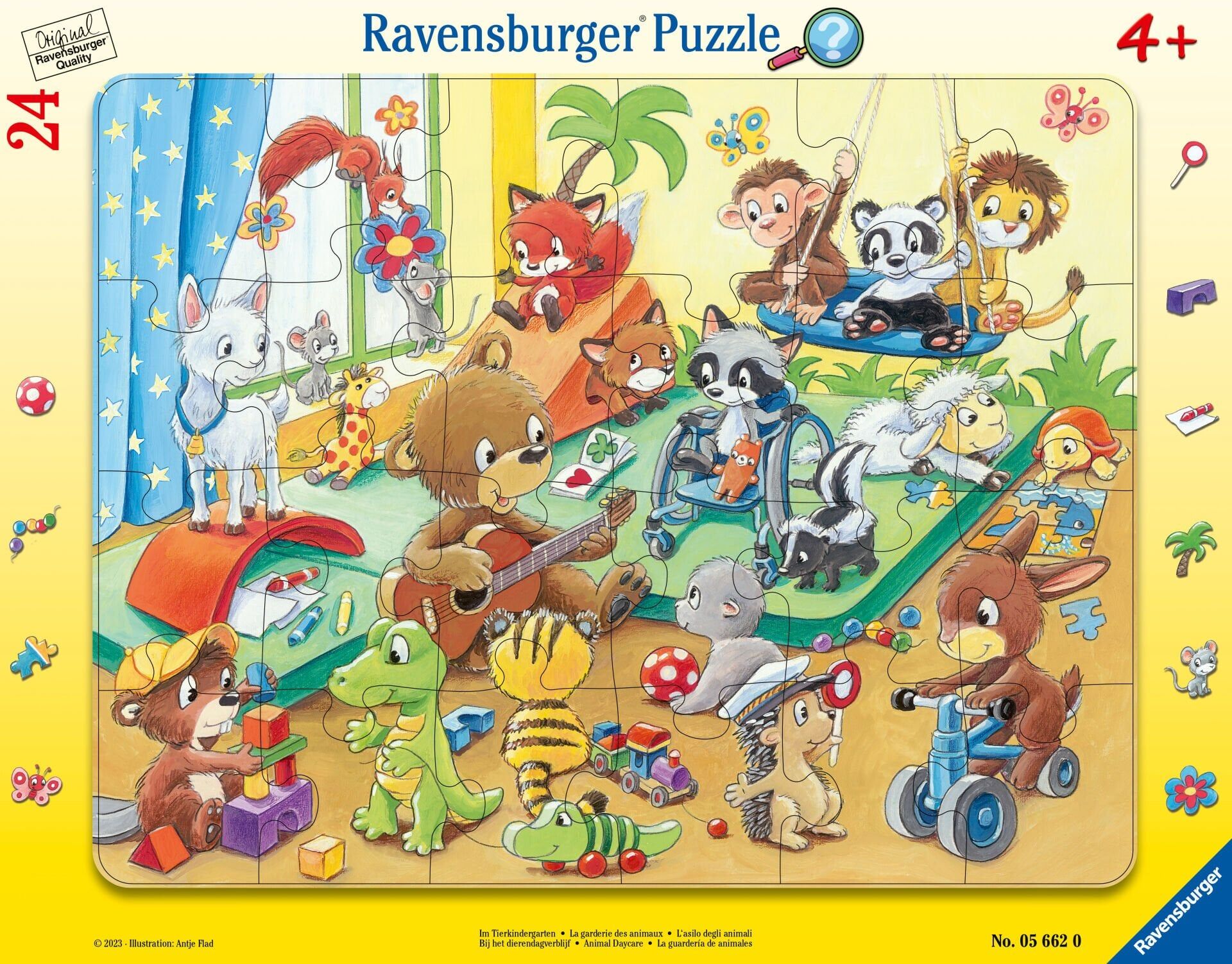 24 Parça Çocuk Puzzle Hayvanlar Anaokulu (056620)