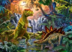 Ravensburger 100 Parçalı Puzzle Dinosaur Oasis (128884)