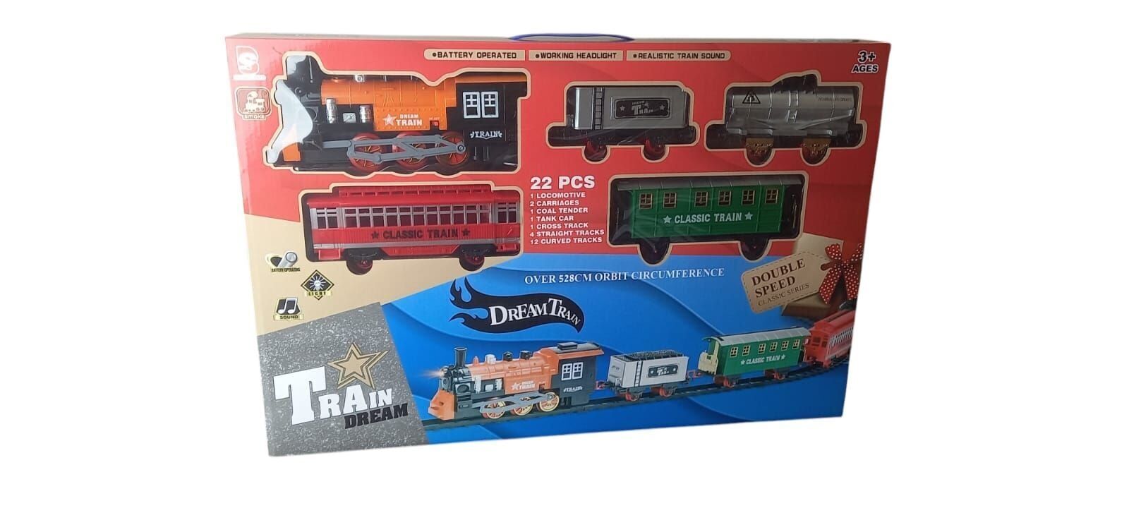 Seher Buharlı Tren Raylı Pilli Işıklı Sesli 530 Cm (SEHER-8513)