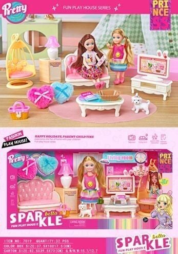 Seher Bella Sparkle Oturma Odası Teması 7019 (SEHER-7019)