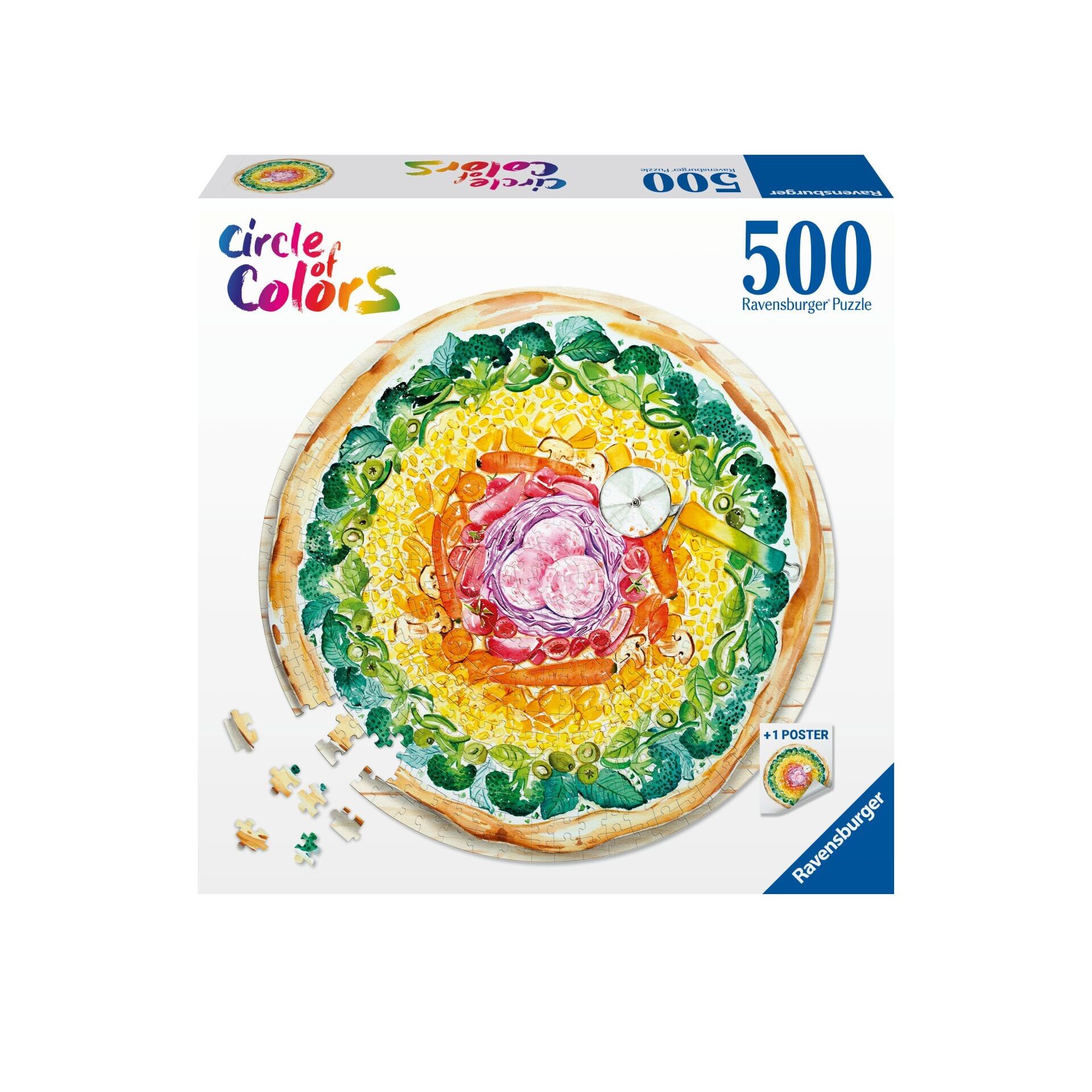 500 Parça Puzzle Daire Pizza (173471)
