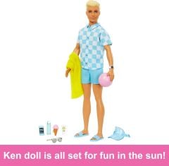 BARBIE PLAJ GUNU OYUN SETI KEN BEBEK HPL74