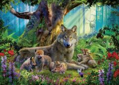 Ravensburger 1000 Parçalı Puzzle Wolves in Forest (159871)