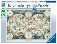 1500 Parça Puzzle Map of Beasts (160037)