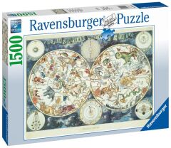 1500 Parça Puzzle Map of Beasts (160037)