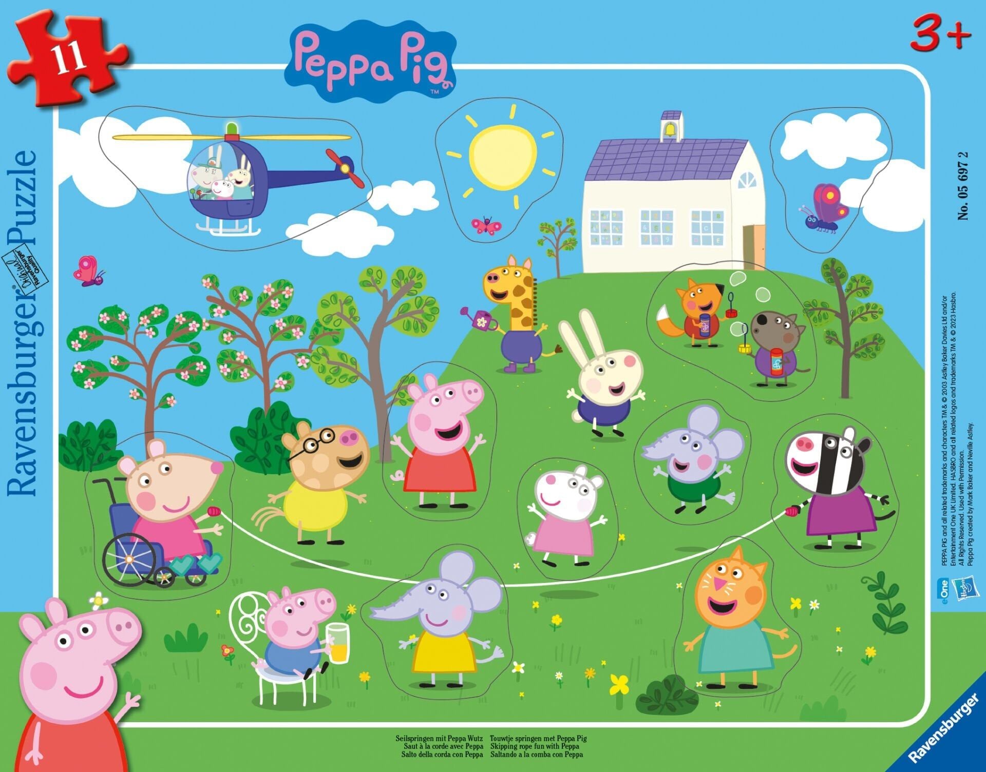 11 Parça Çocuk Puzzle Peppa Pig (056972)