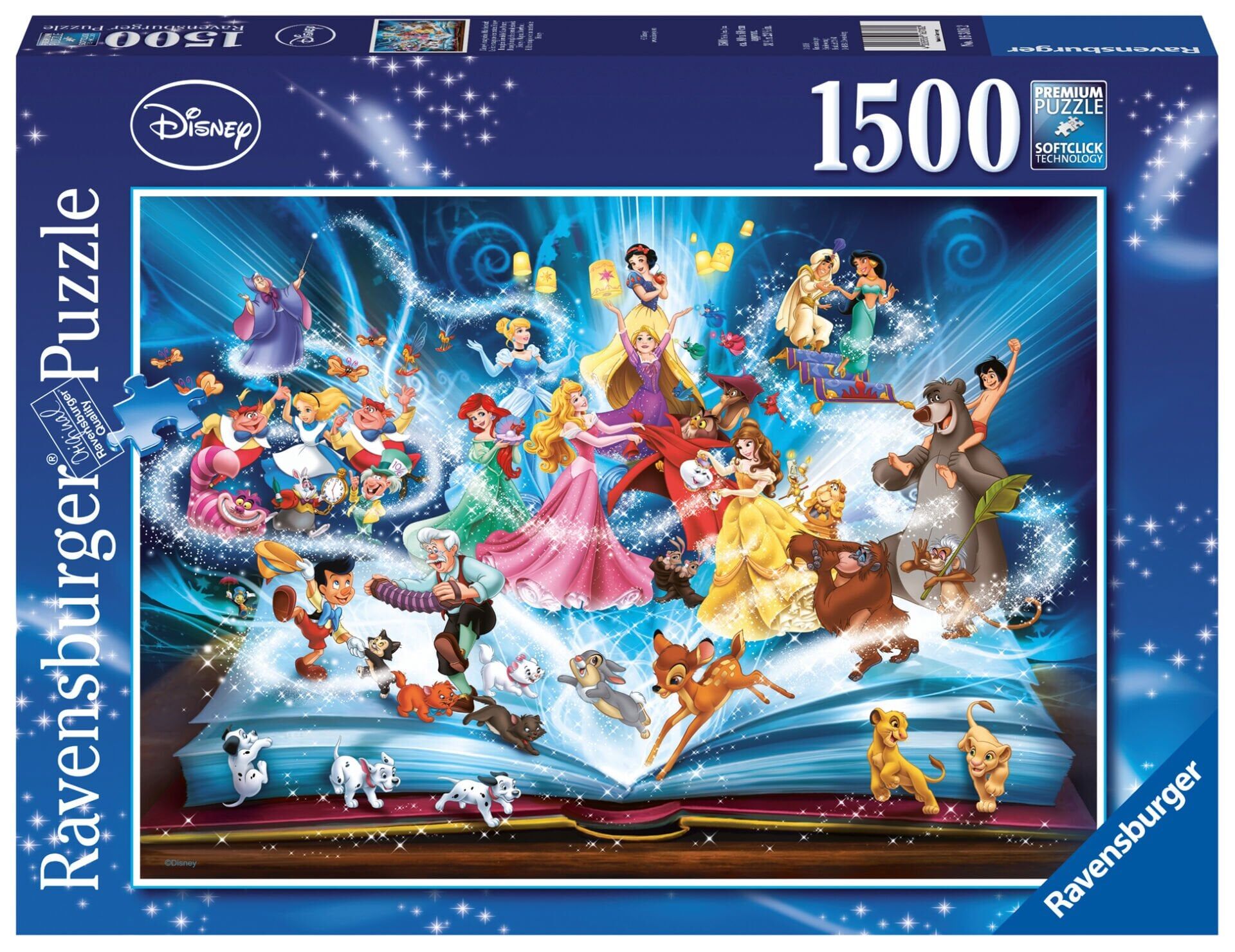 Disney - さゅ大1中1 1500 Parça Puzzle Walt Disney Hikaye Kitabı (163182)