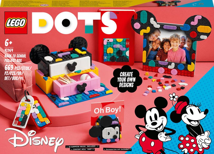 41964 LEGO DOTS Mickey Fare ve Minnie Fare Okula Dönüş Projesi Kutusu