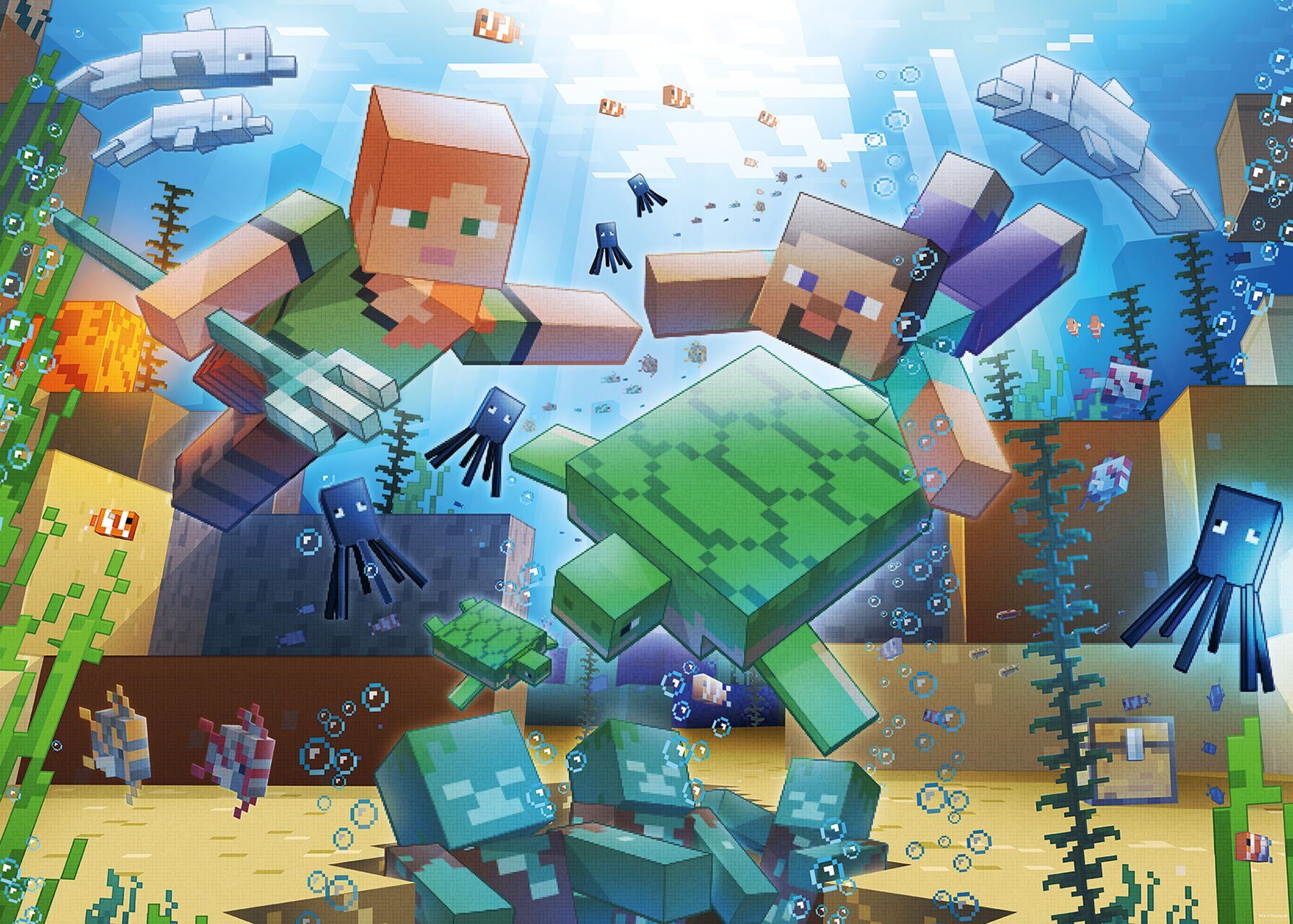 Ravensburger 1000 Parçalı Puzzle Minecraft (171873)