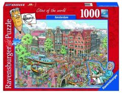 Ravensburger 1000 Parçalı Puzzle Amsterdam Karikatür-191925 (191925)