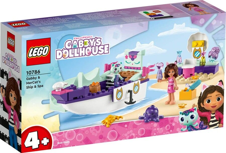 10786 LEGO® Gabby's Dollhouse Gabby ve Süslü Kedi’nin Gemisi ve Spa