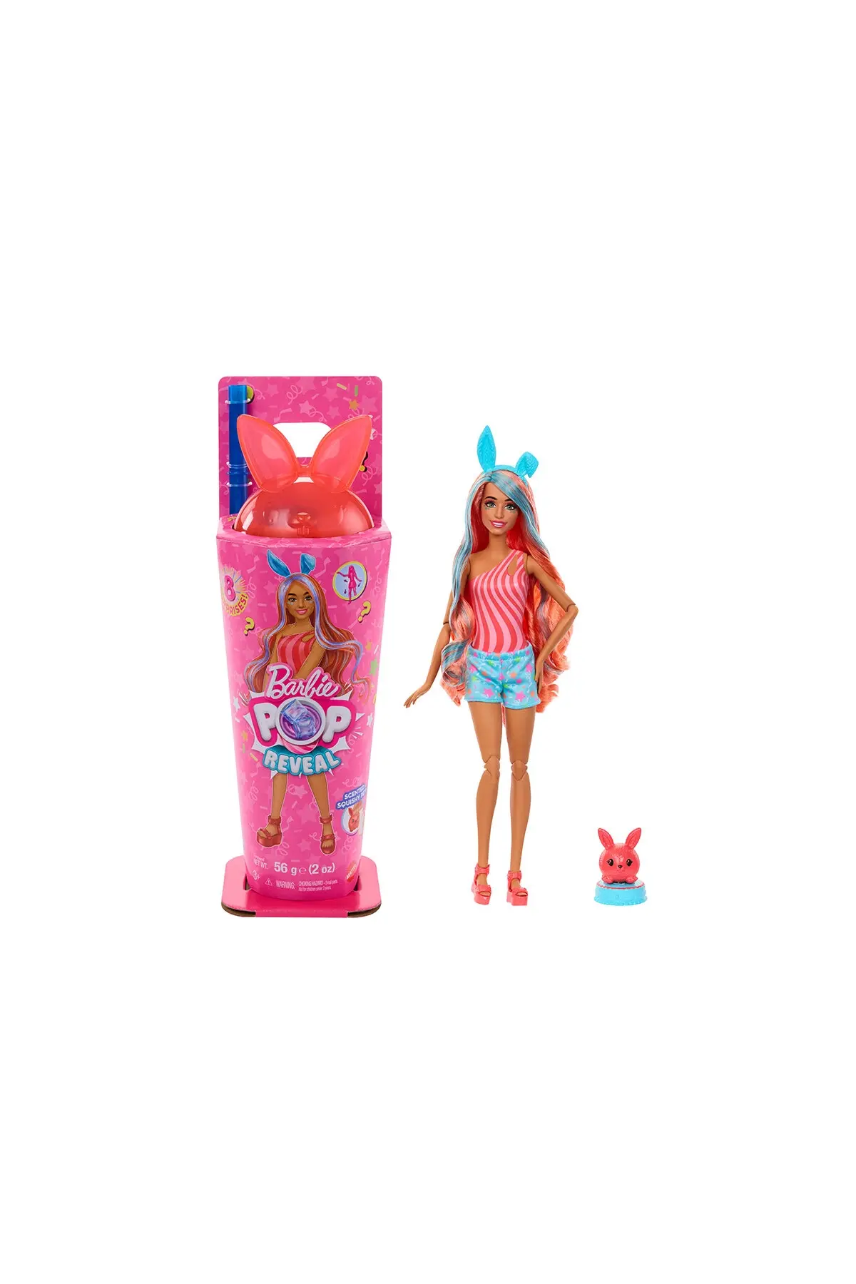 Barbie Pop Reveal Shake Serisi JCN85 - Mavi Kulaklı JCN87