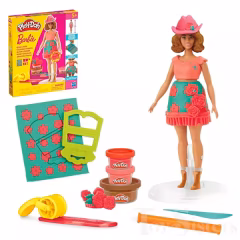 Play-Doh Barbie Çiçekli ve Püsküllü Seti-  G1360