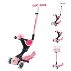 ISABEL GLOBBER GO UP DELUXEIŞIKLI SCOOTER - PASTEL PEMBE