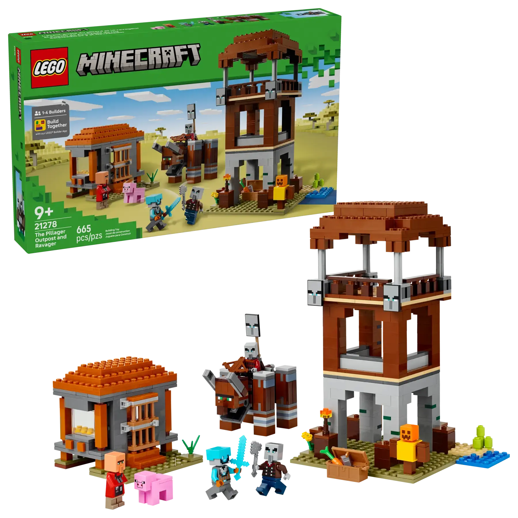 21278 LEGO® Minecraft® Yağmacı Karakolu ve Çapulcu