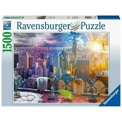 1500 Parça Puzzle New York Kış Ve Yaz (160082)