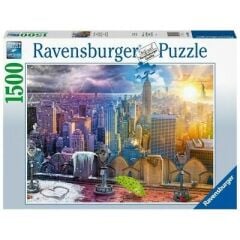 1500 Parça Puzzle New York Kış Ve Yaz (160082)