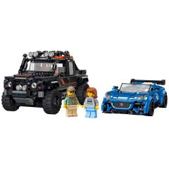 77264 LEGO® Speed Champions Jaguar Project 7 ve Land Rover Defender