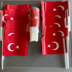 Çubuklu Türk Bayrağı 80 Adet
