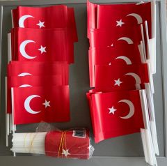 Çubuklu Türk Bayrağı 80 Adet