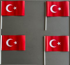 Çubuklu Türk Bayrağı 80 Adet