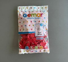 Gemar Balon 10﻿﻿″ (26cm) Türk Bayrak Baskılı 100 Adet Balon